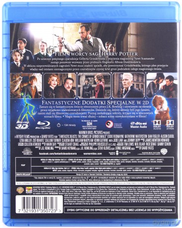Fantastyczne zwierzęta: Zbrodnie Grindelwalda [Blu-Ray 3D]+[Blu-Ray]