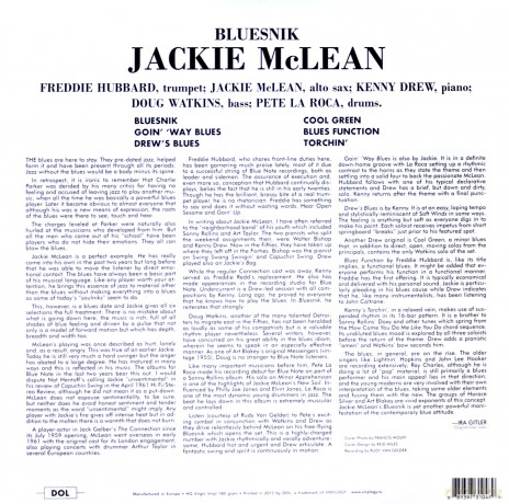 Jackie Mclean: Bluesnik [Winyl]