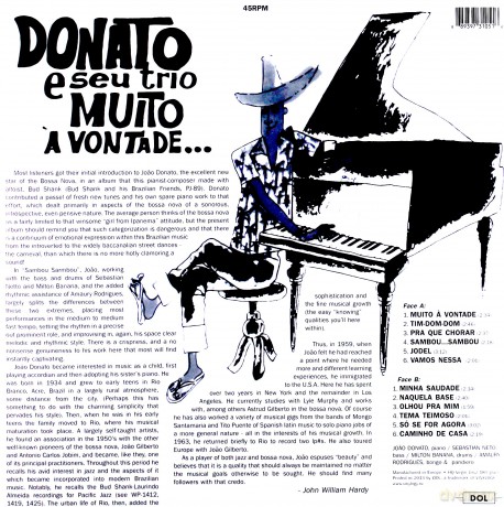 Joao Donato & Seu Trio: Muito A Vontade [Winyl]