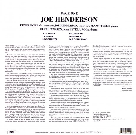 Joe Henderson: Page One [Winyl]