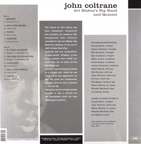 John Coltrane: Art Blakey's Big Band And Quintet [Winyl]