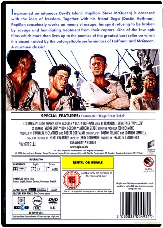 Papillon (Motylek) [DVD]