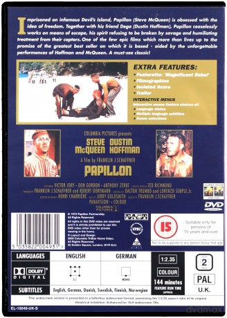 Papillon (Motylek) [DVD]