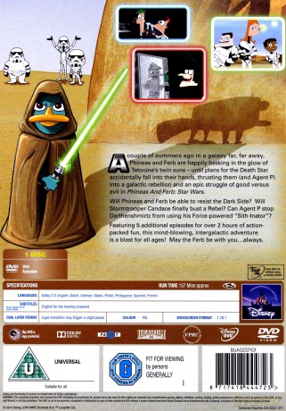 Phineas & Ferb Gwiezdne Wojny [DVD]
