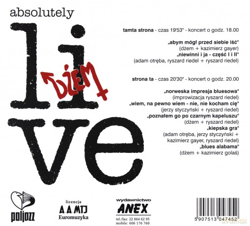 Dżem: Absolutely Live (digipack) [CD]