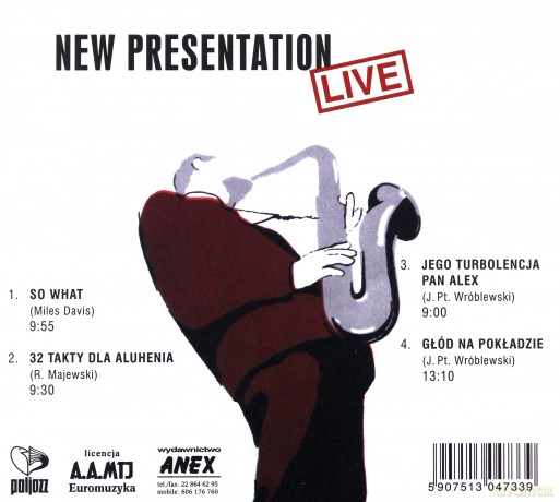 Jan Ptaszyn Wróblewski: New Presentation Live (digipack) [CD]