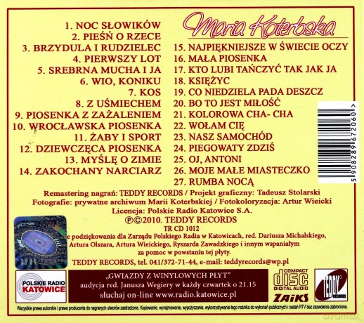 Maria Koterbska: Muzyka Wspomnień (digipack) [CD]