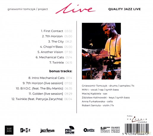 Gniewomir Tomczyk: Quality Jazz Live (digipack) [CD]