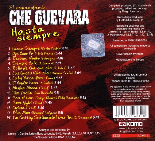 El Comandante Che Guevara: Hasta Siempre  (digipack) [CD]