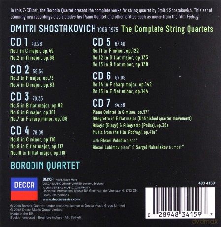 Borodin Qut: Complete String Quartets [7CD]
