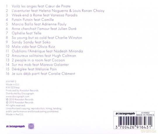 Nouvelle Vague: Couleurs Sur Paris Version Francaise [CD]