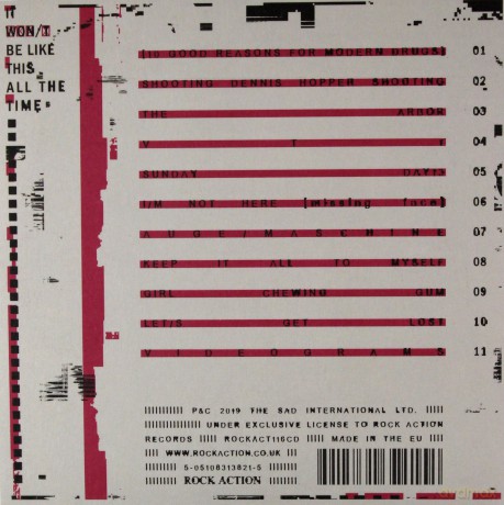 The Twilight Sad: It Won't Be Like This All The Time  [CD]
