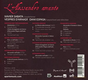 Xavier Sabata: L'Alessandro Amante (digipack) [CD]