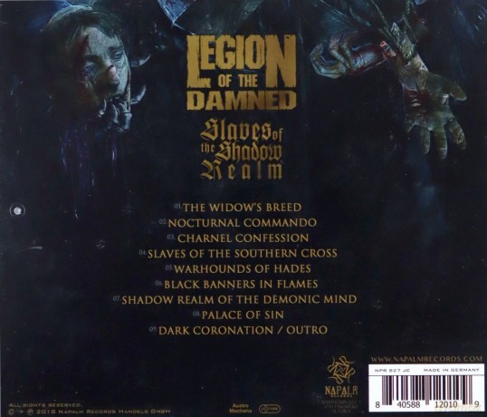 Legion Of The Damned: Slaves Of The Shadow Realm [CD]