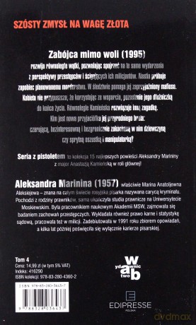 Zabójca mimo woli. Seria z Pistoletem (Tom 4) - Aleksandra Marinina [KSIĄŻKA]