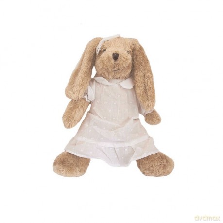 Pluszak Królik Rosalie w białej sukience 35 cm