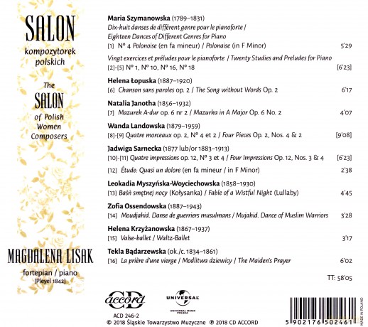 Magdalena Lisak: Salon Kompozytorek Polskich [CD]
