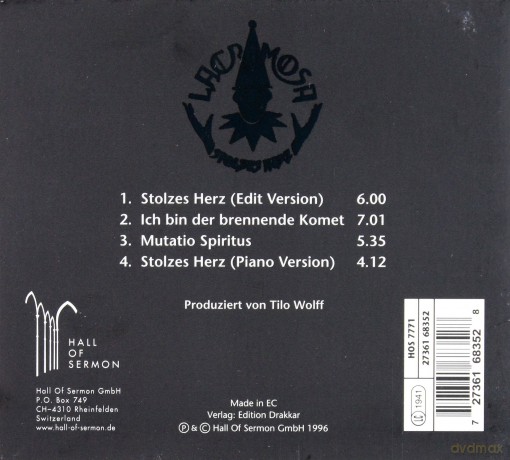 Lacrimosa: Stolzes Herz (digipack) [CD]