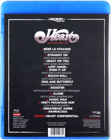 Heart: Live in Atlantic City [Blu-Ray]