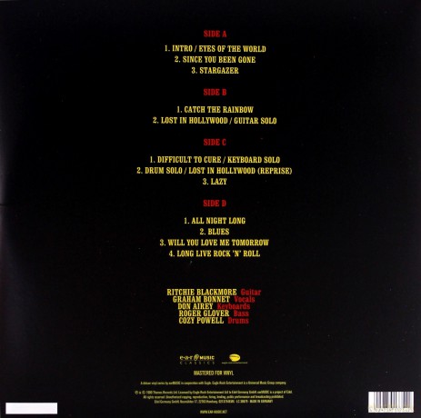 Rainbow: Monsters Of Rock Live In Donnington [2xWinyl]+[CD]