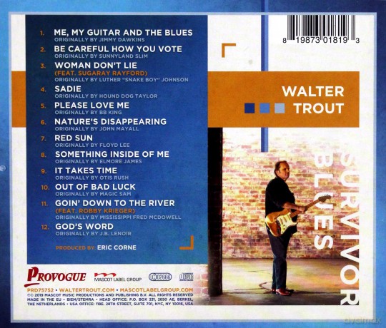 Walter Trout: Survivor Blues [CD]