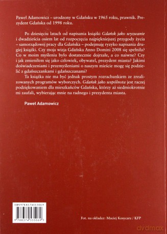 Gdańsk jako wspólnota - Paweł Adamowicz [KSIĄŻKA]