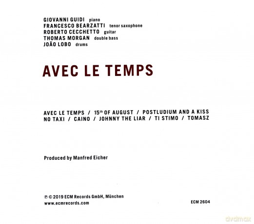 Giovanni Guidi Trio: Avec Le Temps [CD]