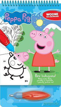 Bez bałaganu. Wodne kolorowanie bez bałaganu. Świnka Peppa [KSIĄŻKA]