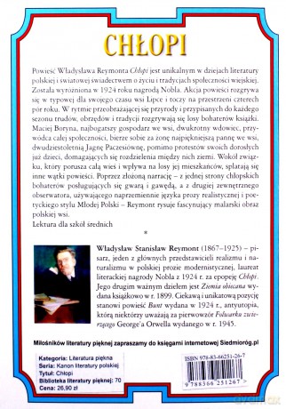 Chłopi - Władysław Stanisław Reymont [KSIĄŻKA]