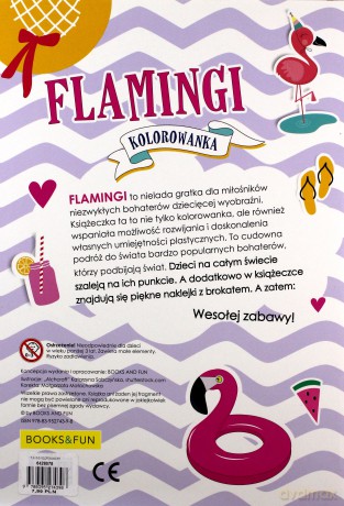 Flamingi kolorowanka [KSIĄŻKA]