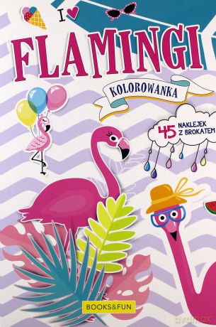 Flamingi kolorowanka [KSIĄŻKA]