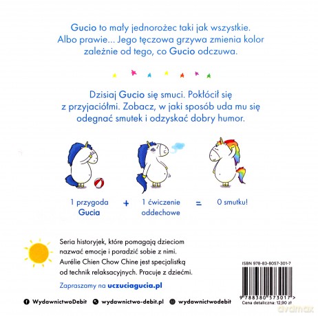 Jestem smutny. Uczucia Gucia - Aurelie Chien, Chow Chine [KSIĄŻKA]