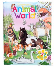 Kolorowanka z naklejkami animal world