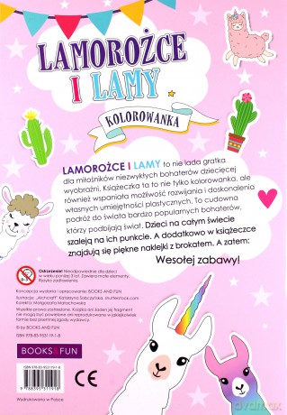 Lamorożce kolorowanka [KSIĄŻKA]