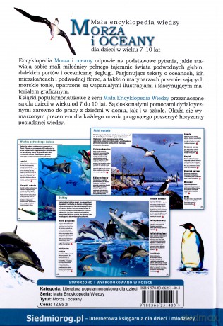 Morza i oceany. Mała encyklopedia wiedzy - Eryk Chilmon [KSIĄŻKA]