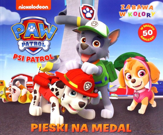 Pieski na medal. Zabawa w kolory Psi Patrol [KSIĄŻKA]