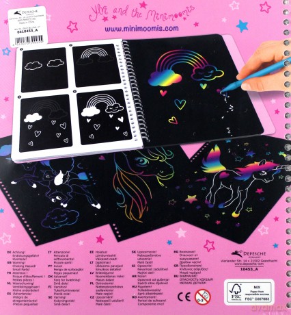 Zestaw kreatywny magic scratch ylvi