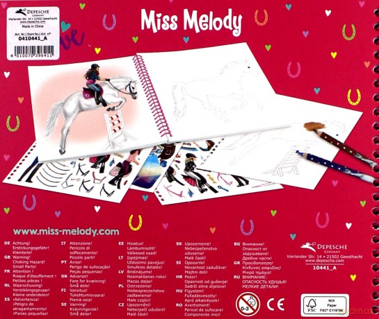 Zestaw kreatywny miss melody dress up your horse