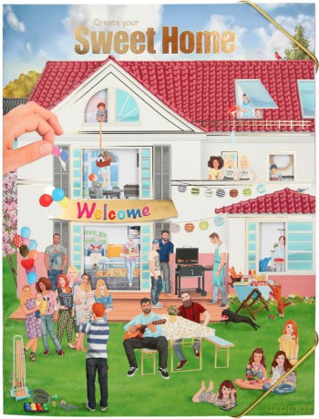 Zestaw z naklejkami sweet home