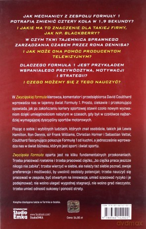 Zwycięska formuła. Przywództwo, strategia, motywacja jak w Formule 1 - David Coulthard [KSIĄŻKA]