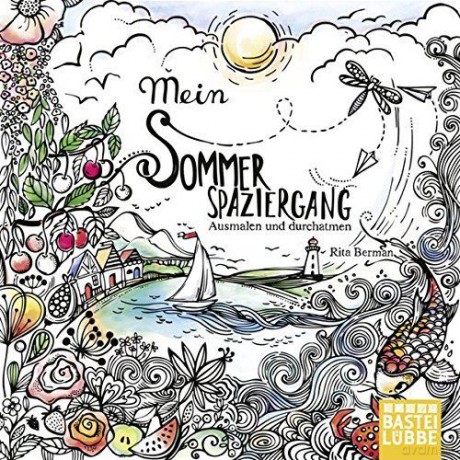 Kolorowanka dla dorosłych. Mein Sommerspaziergang: Ausmalen und durchatmen [KSIĄŻKA]