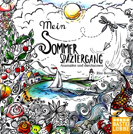 Kolorowanka dla dorosłych. Mein Sommerspaziergang: Ausmalen und durchatmen [KSIĄŻKA]