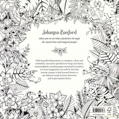 Kolorowanka dla dorosłych. Malbuch von Johanna Basford [KSIĄŻKA]