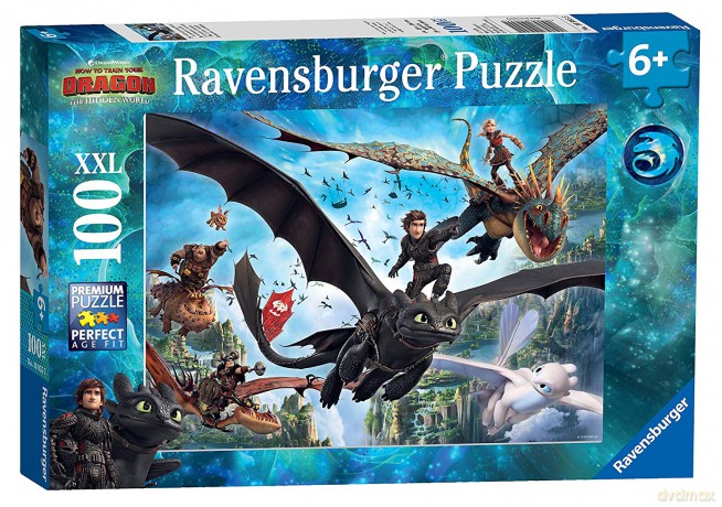 RAVENSBURGER Jak Wytresować Smoka 3 100 el. XXL [PUZZLE]