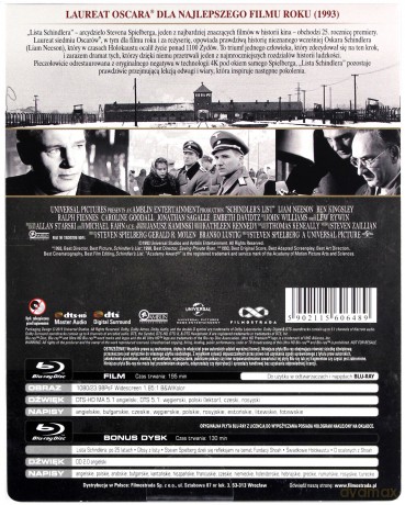 Lista Schindlera (25 rocznica) (steelbook) [2xBlu-Ray]