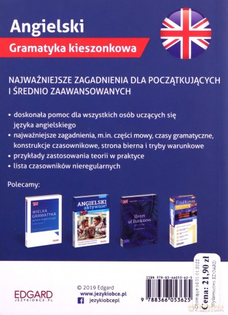 Angielski Gramatyka kieszonkowa - Katarzyna Zimnoch [KSIĄŻKA]