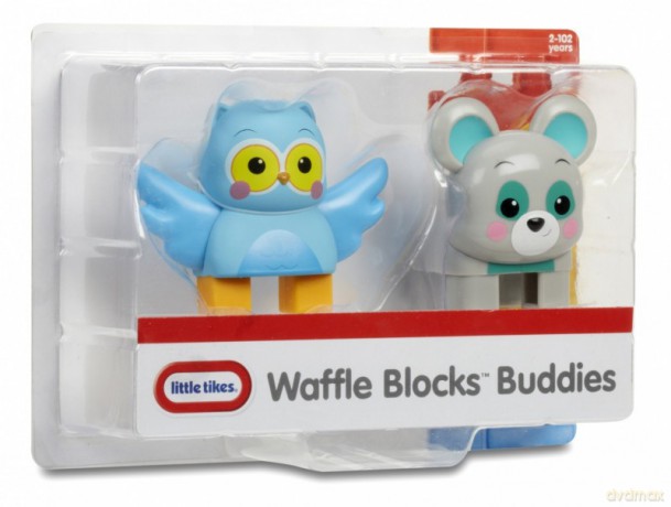 WAFFLE BLOCKS 2-pak Sowa i niedźwiedź [KLOCKI]