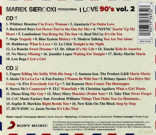 Marek Sierocki Przedstawia: I Love 90's vol. 2 [2CD]