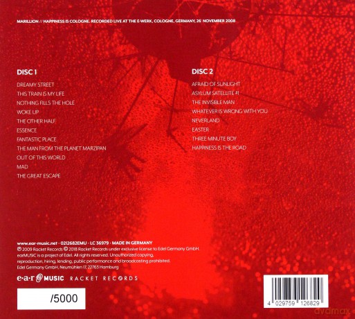 Marillion: Happiness Is Cologne (digipack) [2CD]