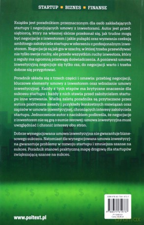 Finansowanie dla startupów. Jak negocjować z inwestorem. Przewodnik praktyka - Franciszek Migaszewski [KSIĄŻKA]